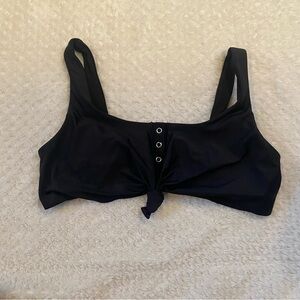 No Boundaries Juniors Black Swim Top Wear 2 Ways  Buttons size L